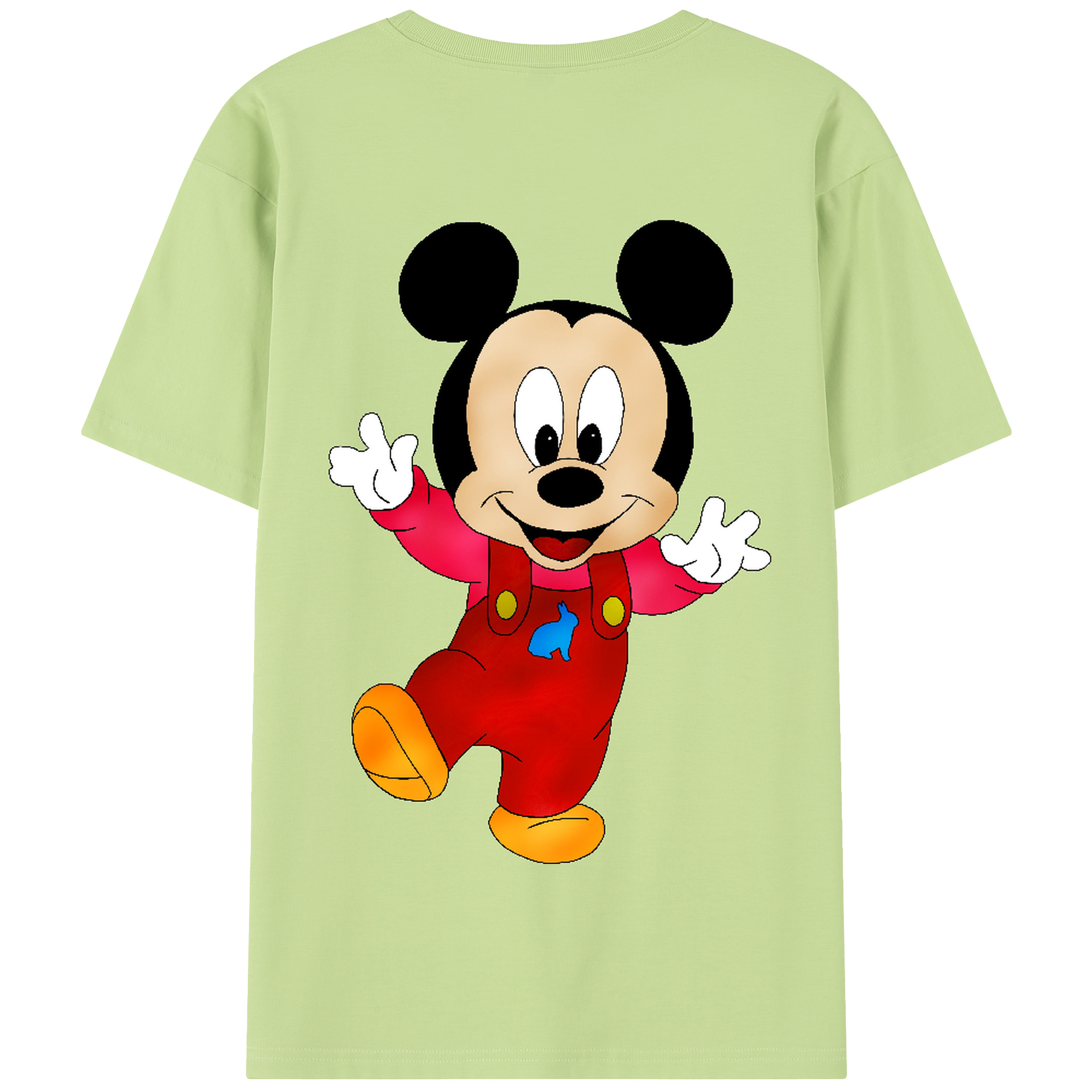 （画像用） ミッキーマウス Mickey Mouse 綿100％半袖Tシャツ（背面プリント）